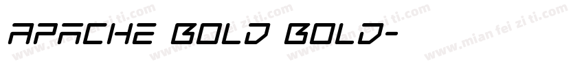 Apache Bold Bold字体转换